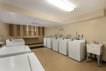 Bright laundry room