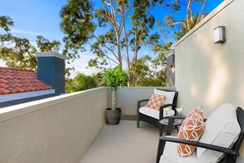 Spacious balcony