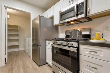Upscale stainless steel appliances