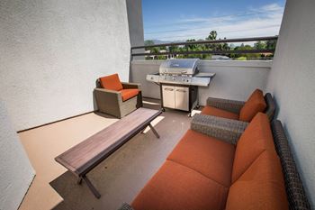 Spacious balcony