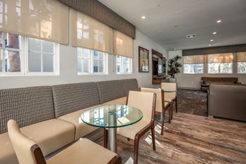 Living space and kitchen