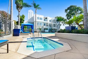 Pool with relaxing chairs