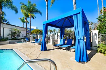 Poolside cabana