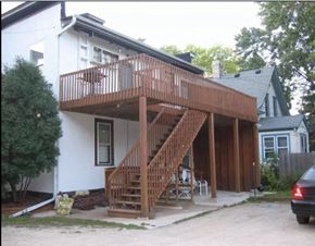 Minneapolis apartment for rent - Back of building