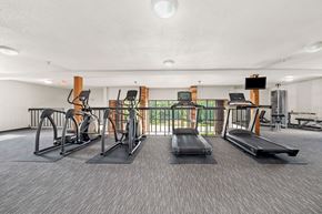 St Cloud apartment for rent - A gym with treadmills, elliptical machines, and other exercise equipment.