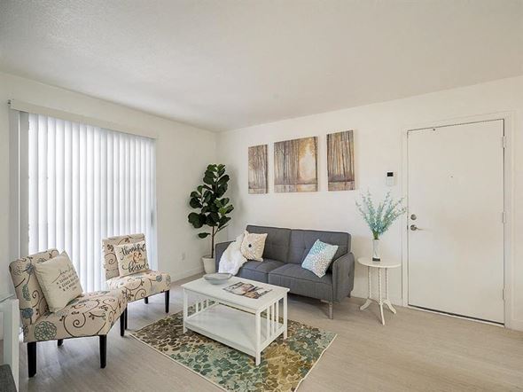 Phoenix apartment for rent - a living room with a couch and a table