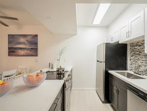 Phoenix apartment for rent - a kitchen with a sink and a refrigerator