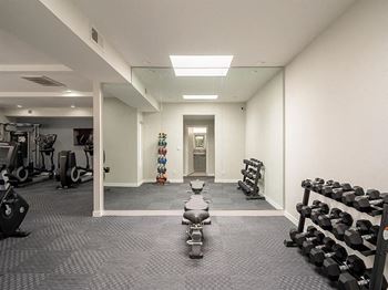 State of the art fitness center with fitness on demand