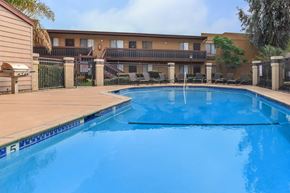 Montclair apartment for rent - Heritage Park Montclair Senior Apartments pool and building