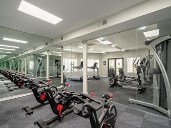 State of the art fitness center with fitness on demand