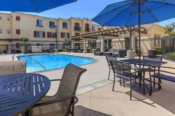 Shimmering swimming pool