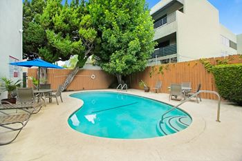Shimmering swimming pool