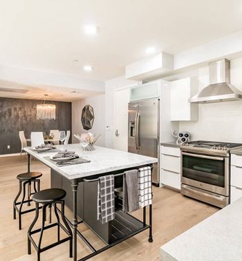 Spacious gourmet-designed kitchen