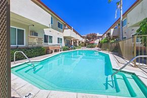 Sherman Oaks apartment for rent - A small pool in a residential area.