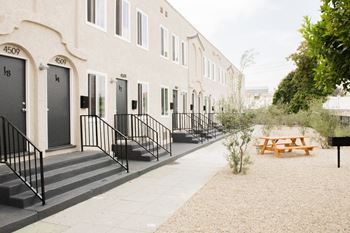 Inviting courtyard