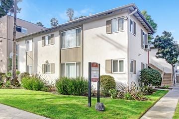 Sherman Oaks apartment for rent - A building with a sign in front of it.