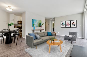 Plank flooring throughout