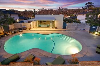 Sparkling swimming pool