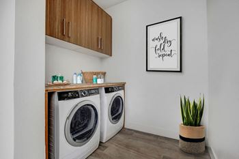 Walk in laundry closets*