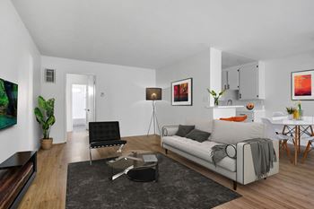 Hardwood style flooring throughout