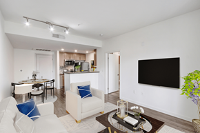 Los Angeles apartment for rent - Living Area With TV at Vues on Gordon, Los Angeles, CA 