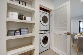 Los Angeles apartment for rent - a washer and dryer in a laundry room