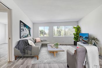 Plank flooring throughout