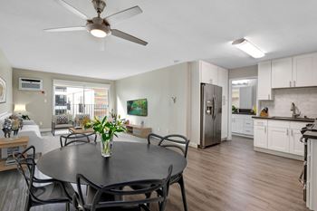 Plank flooring throughout