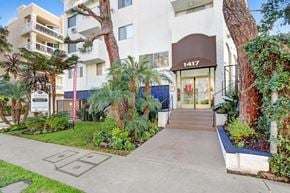 Los Angeles apartment for rent - The image shows the front of a building with the number 1417 on it.