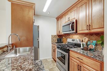 Stainless steel appliances in select homes