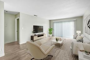 Winnetka apartment for rent - a living room with a couch and a chair and a television