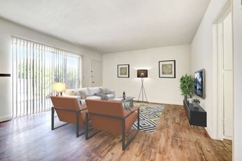 Wood inspired flooring throughout