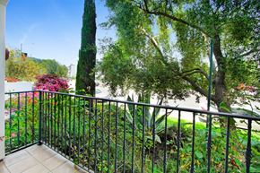 Sherman Oaks apartment for rent - a balcony or terrace with a view of a garden