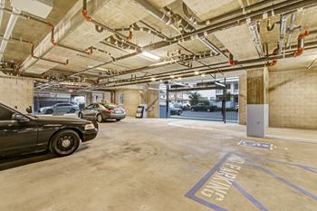 Assigned gated subterranean parking