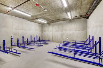 Gated bike room