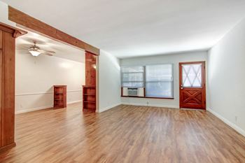 Hardwood inspired flooring in select homes