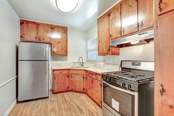 Stainless steel appliances in select homes