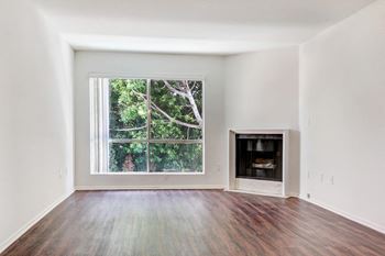 Cozy gas fireplace