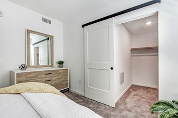 Plush carpet in bedrooms and closets