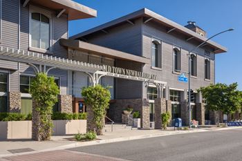 Located directly across old town newhall public library