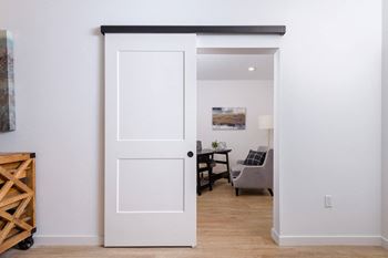 Barn doors (in select homes)