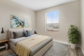 Vinyl wood flooring (in select homes)