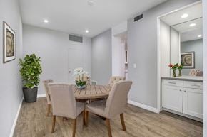 Beverly Hills apartment for rent - a dining room with a table and chairs