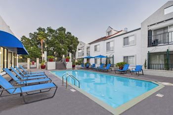 Resort-style swimming pool