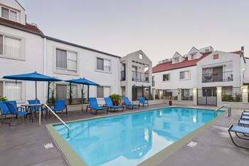 Resort-style swimming pool