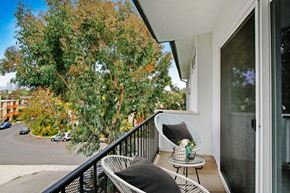Los Angeles apartment for rent - a balcony with two chairs and a table