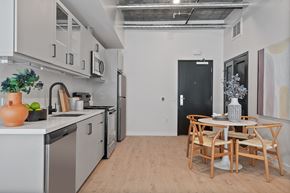 Los Angeles apartment for rent - a kitchen and dining area in a 555 waverly unit