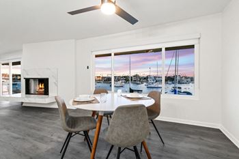 Waterfront views in select homes