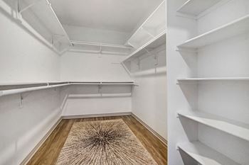 Spacious walk-in closets*