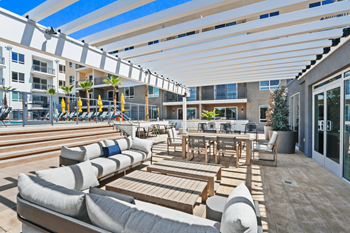 Ground terrace - second level outdoor lounge and bbq